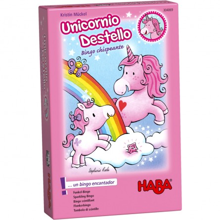 Unicornio destello bingo chispeante